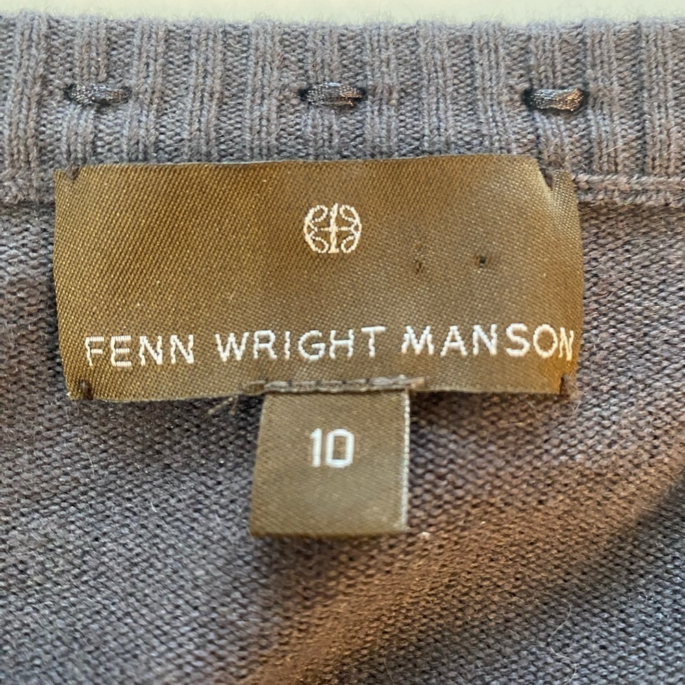 Fenn Wright Manson Cardigan with Silk, Cashmere, Polymide, and viscose Sz 10Y - Picture 6 of 6